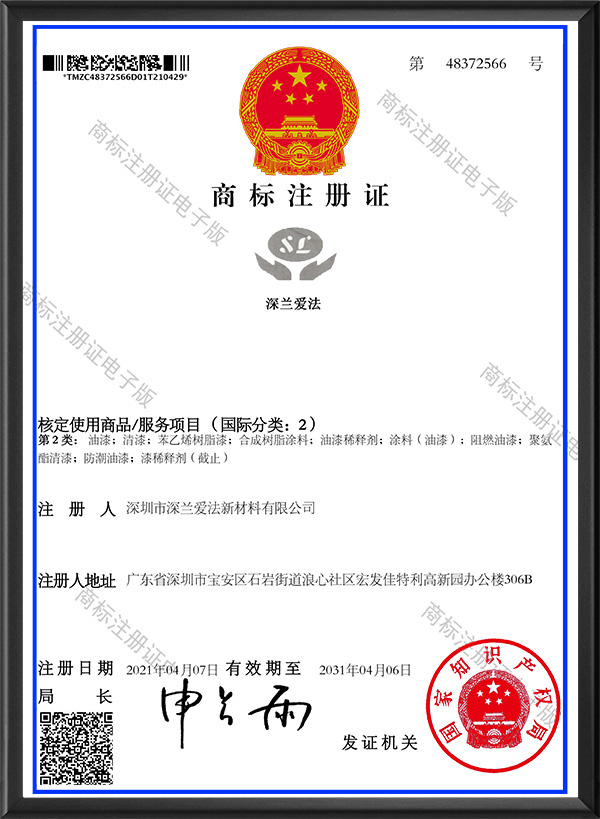 商标注册证